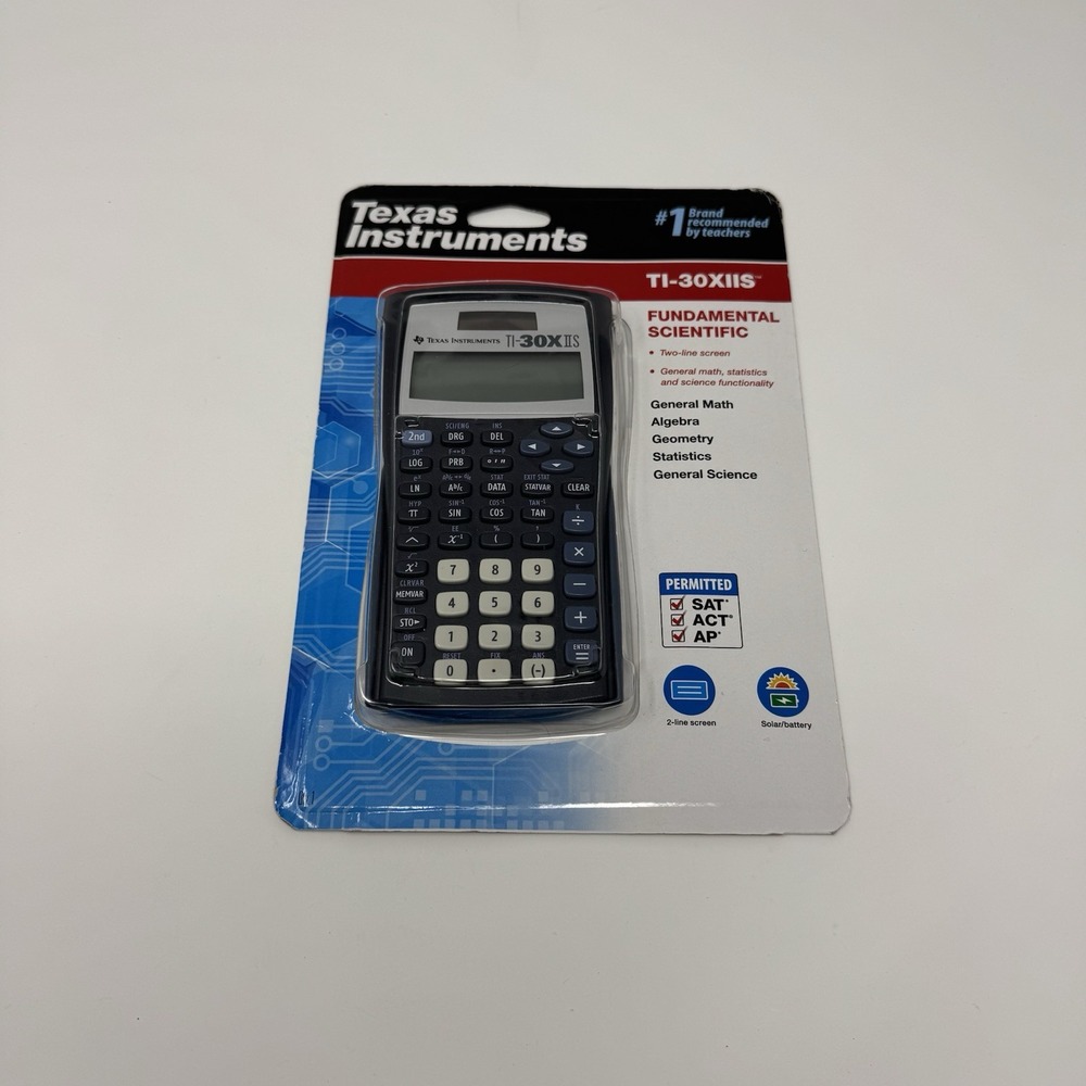 New NIB Texas Instruments TI-30XIIS Fundamental Scientific Calculator SAT ACT AP